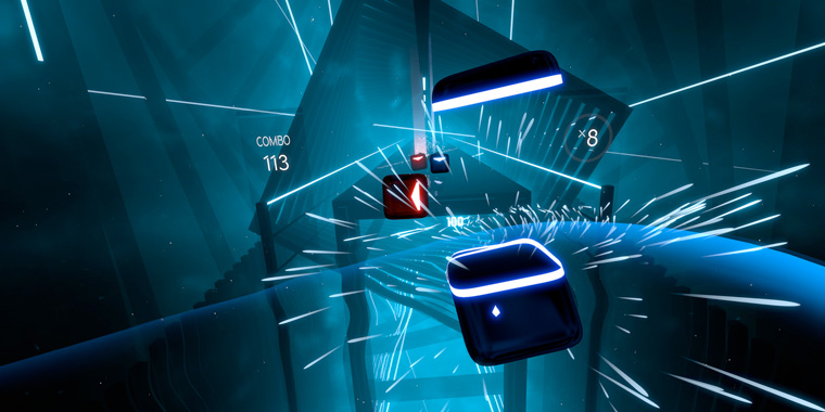 обновления для VR игры beat saber